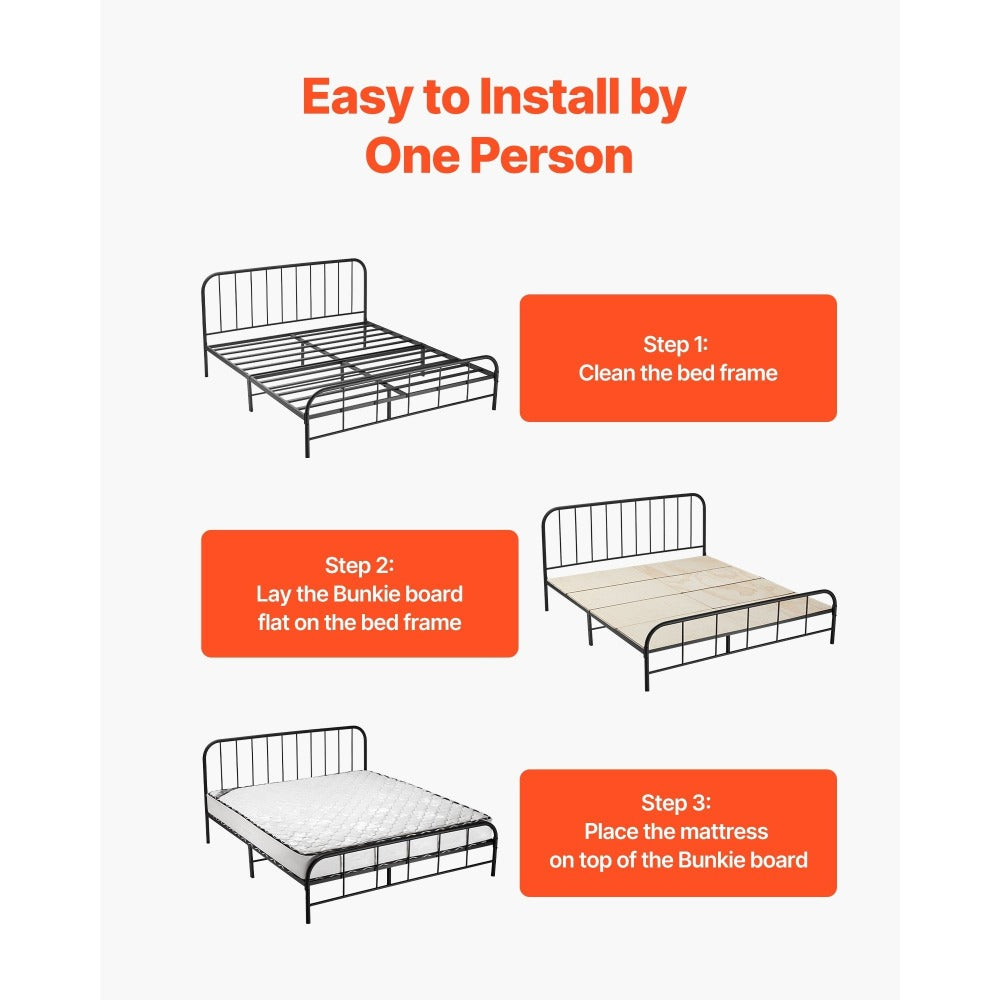0.4-Inch Foldable Bunkie Board with Tool-Free Assembly for Bedroom detail image - detail view 18