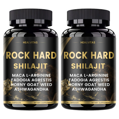 Shilajit Ashwagandha Capsules with Taurine, Ginseng & Turmeric, 5-in-1 Natural Energy, Mood, Nerve & Antioxidant Support