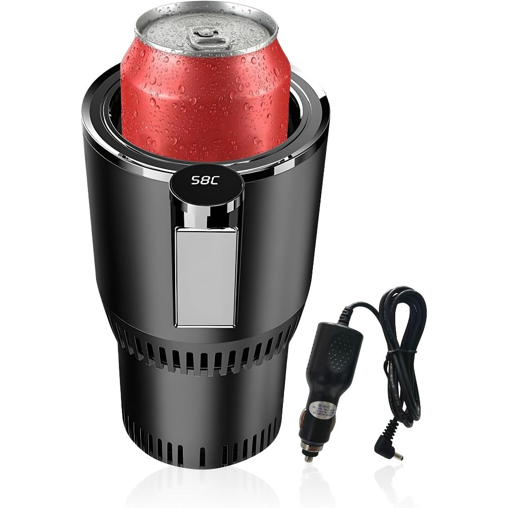 Car Cup Warmer & Cooler 2-in-1 – 12V Electric Heated & Cooled Beverage Holder for Car, Heats to 140°F Cools to 21°F
