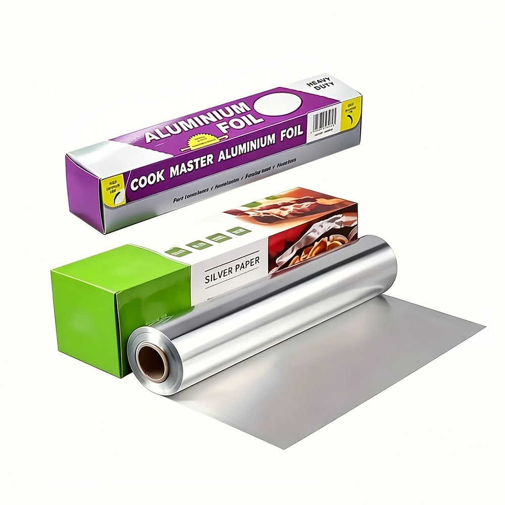 Aluminum Foil Roll Extra Long 787.4 Inch, Heat Resistant Oilproof Tin Foil for Cooking Baking Grilling BBQ