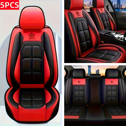 Padded Car Seat Covers in Five Colors with Single Front, Front Pair or Five-Seat Set Options