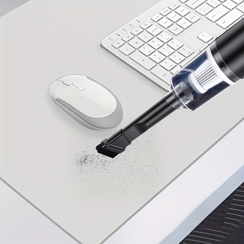 Mini Vacuum Cleaner Wireless Charging with Strong Suction – Portable Cordless Handheld Cleaner for Computer Keyboard, Car & Home