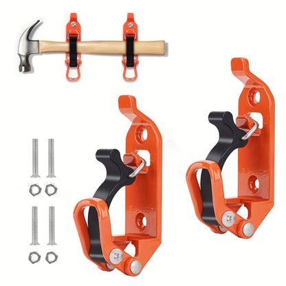 Roof Rack Shovel Mount 2-Pack – Metal Clamp Bracket Kit with Rubber Clamps, Quick Release Axe Holder for Roof Rack, Truck Bed, Boat