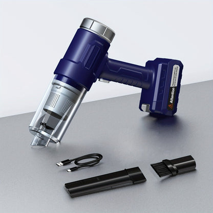 Handheld Vacuum Cleaner with 4KPa Suction, USB Charging, Crevice Tool and Three Color Options