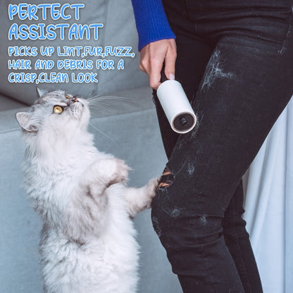 Lint Roller Pet Hair Remover Mini Portable 12 Pack Travel Size No Power Required for Clothing Furniture Car Seats Couch Reusable Clothes