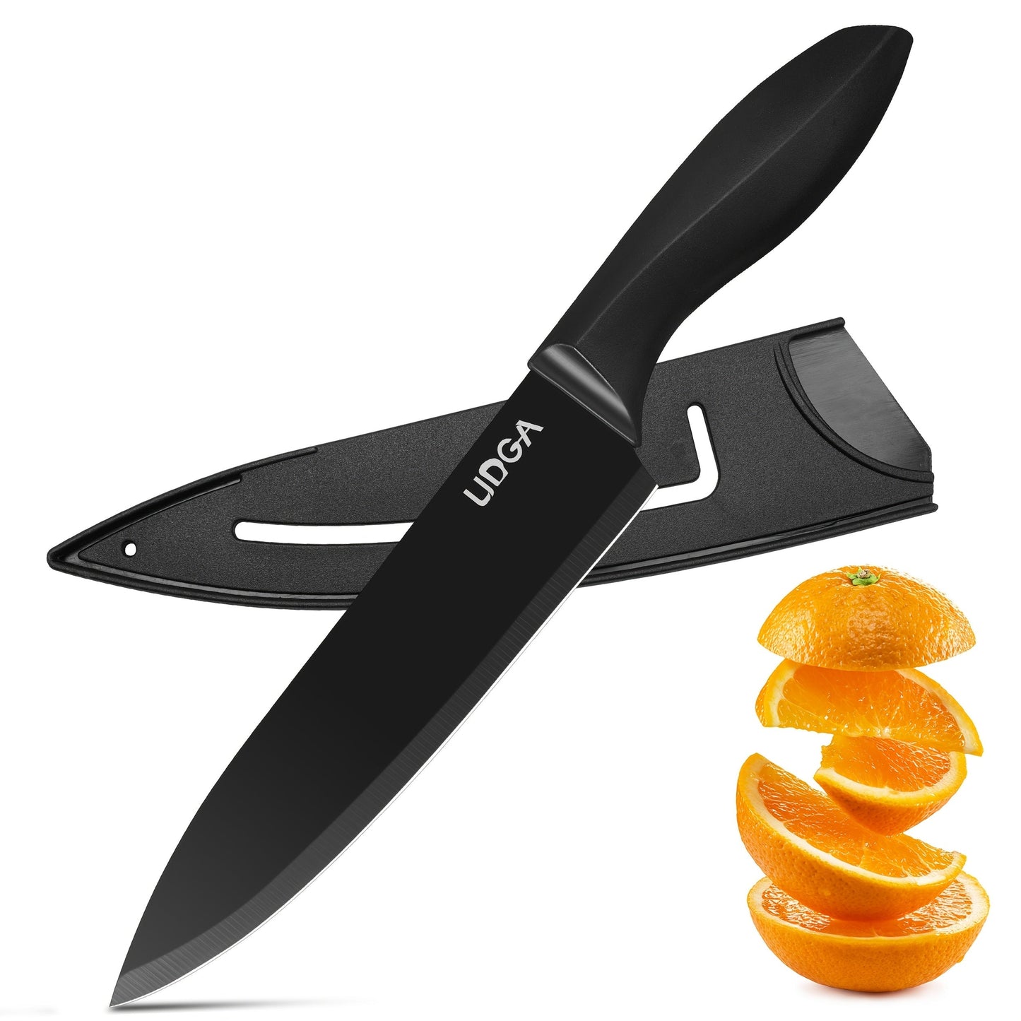 Stainless Steel Kitchen Knife Set Chef Knife Damascus Black Knife Block for Home Cooking, Dining and Outdoor Meals