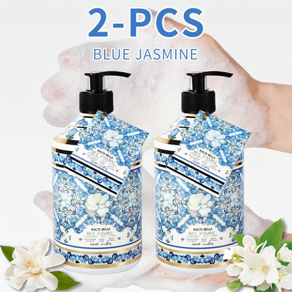 Moisturizing Liquid Hand Soap 2-Pack 21.3 fl oz Each – Foaming Pump Dispenser in 5 Scents, Gentle Gel Formula for All Skin Types