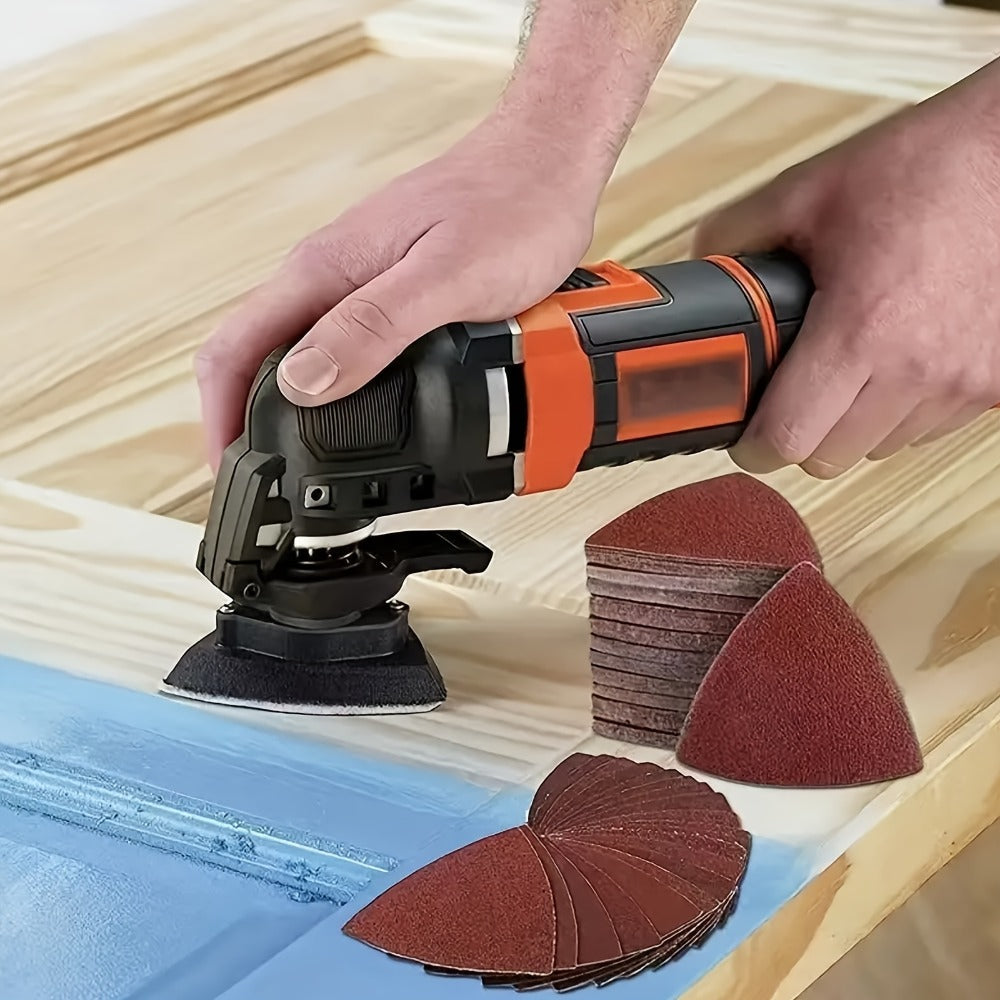 Oscillating Tool Blade Kit 98PCS Multi Tool Blades with Sanding Pads Sandpaper for Cutting Wood Plastic Metal Nails PVC Drywall Fits Most