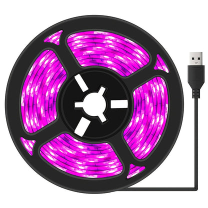 LED Grow Light Strip 16.4 FT Full Spectrum – USB 5V Cuttable Plant Light for Under Cabinet, Indoor Plants, Bonsai, Succulents & Hydroponics