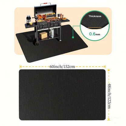 BBQ Grill Mat Fireproof & Heat Resistant - Double-Sided Fiberglass Grill Pad for Outdoor Grills, Fire Pits & Smokers