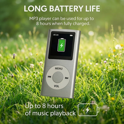 Portable MP3 and MP4 Player with 128GB Card Support, 1.8-Inch Screen and Five Color Options
