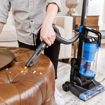 Bagless Upright Vacuum 1150W Cyclone Filtration Large Dust Cup 17ft Cord Corded Floor Cleaner for Entryways, Bedrooms and Living Spaces