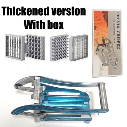 French Fry Cutter, Stainless Steel Vegetable & Potato Slicer, Multi-Function Food Chopper for Potato
