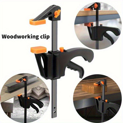 F Clamp Woodworking Quick Clamp Set Ratcheting Bar Clamp with Trigger Handle for Wood Glue DIY Projects