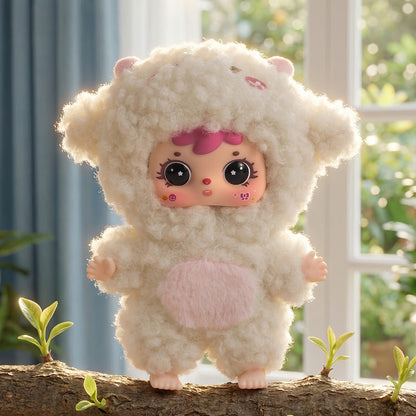 Kawaii Plush Keychain Charm, Cute Pet Healing Doll Rabbit Bear Stuffed Animal Bag Pendant, Random Style