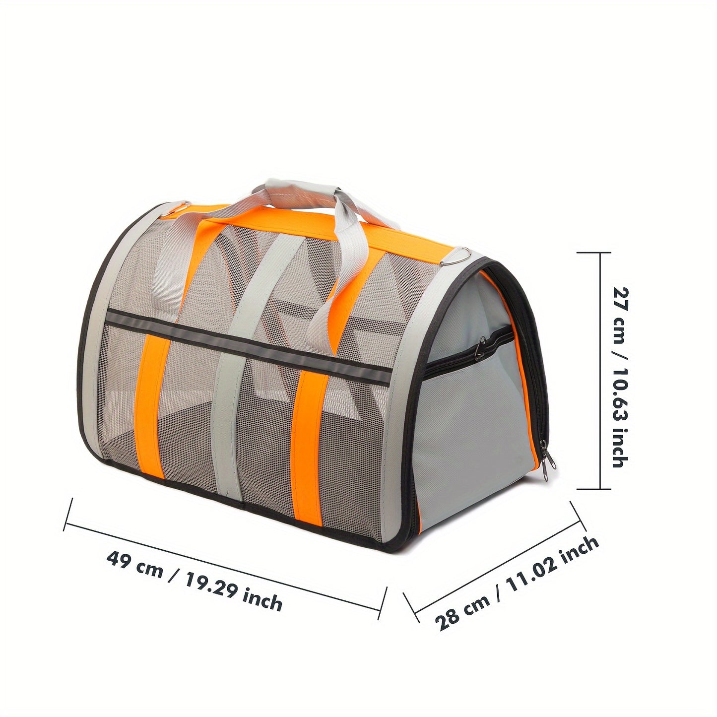 Foldable Pet Carrier Bag Breathable Mesh – Portable Soft Sided Tote for Cats & Small Dogs, Collapsible Travel Handbag, S/M/L, 7 Colors