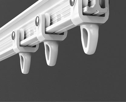 Flexible Curtain Rail Track, Bendable PVC Ceiling Mount Curtain Rod for Bay Window, Bathroom & Home Decor