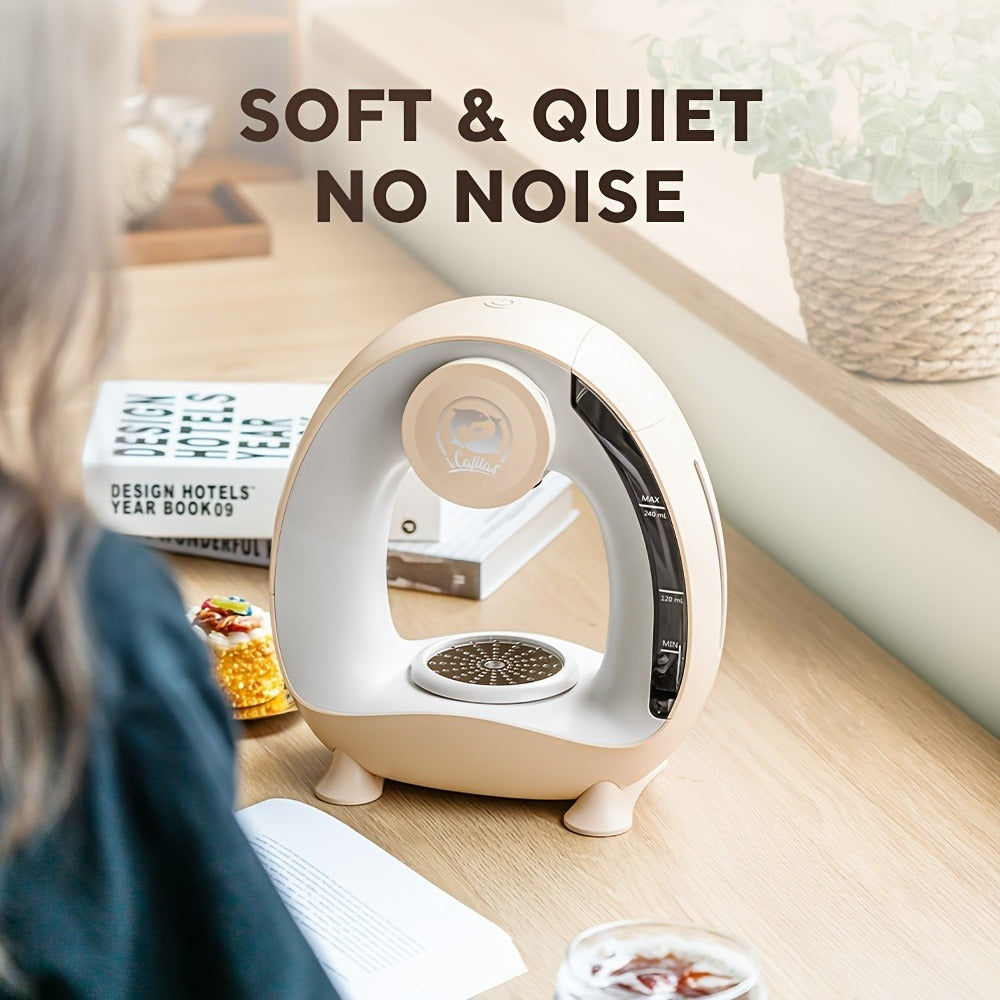 Compact Single-Serve Coffee Maker for Pods, Grounds or Tea with 4-8oz Serving Label and Four Colors