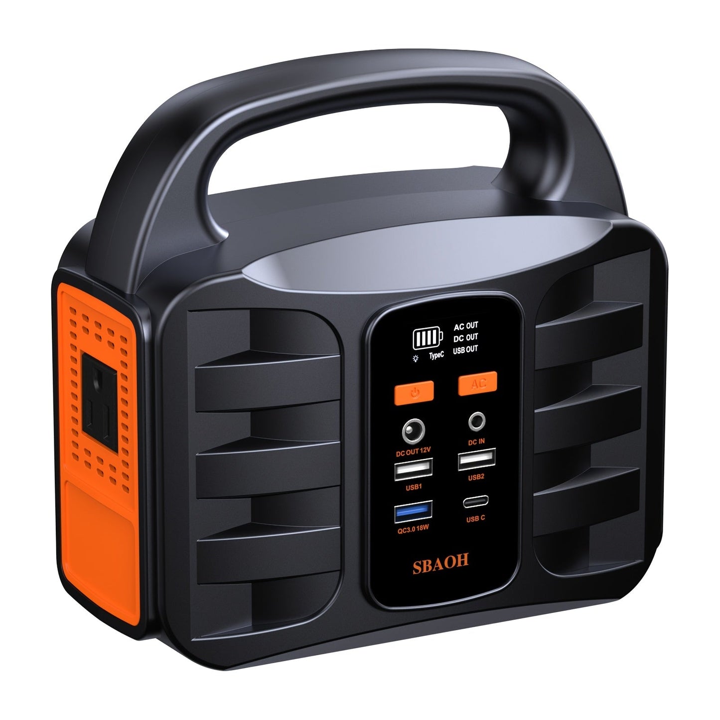 Portable Power Station 300W 296Wh – 13 Outputs, AC/USB-C PD100W/QC3.0/DC, LED Flashlight, for Camping, Road Trips