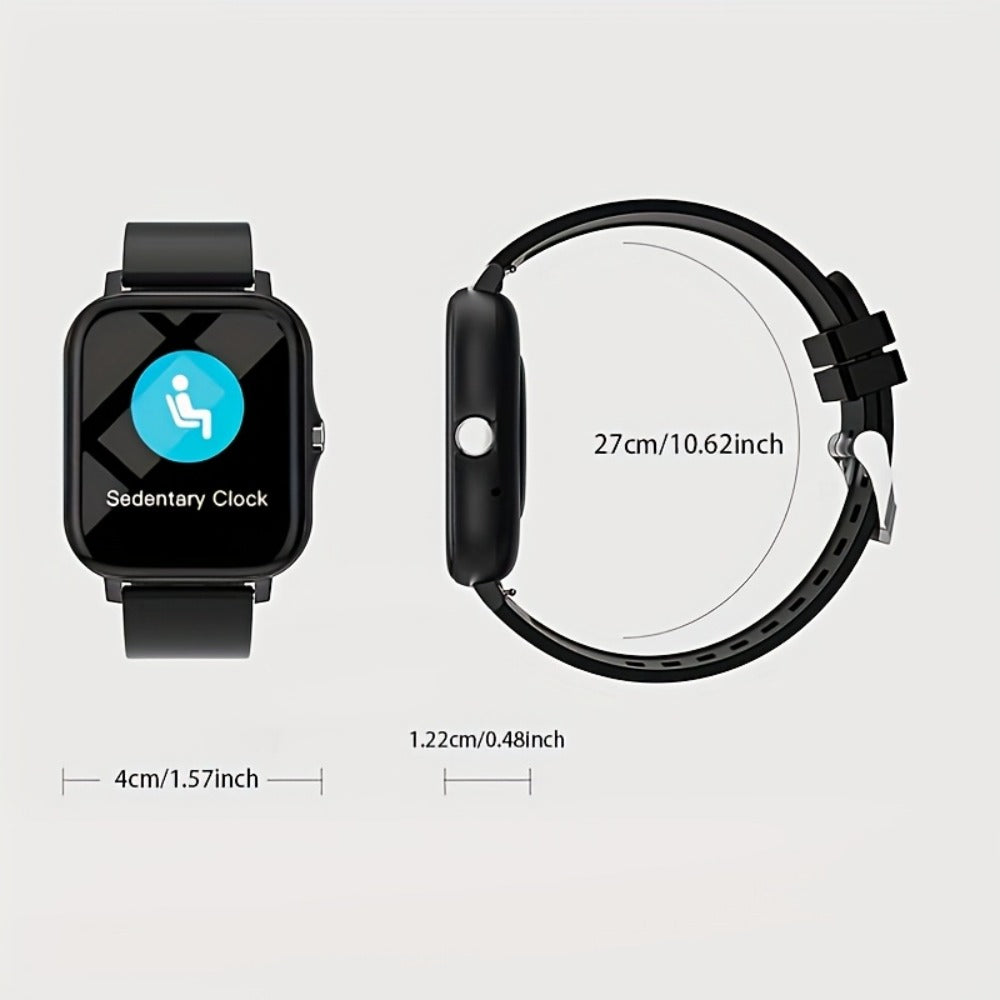 Smartwatch Large Screen with Bluetooth Calling, Unisex Bluetooth, Message Reminder, Multiple Sport Modes, Heart Rate and Sleep Readouts