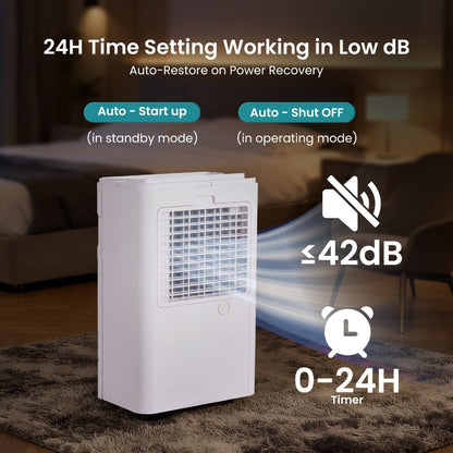 Dehumidifier for Basement 50 Pint 5500 Sq Ft with Drain Hose, Portable Home Dehumidifier for Large Room Bedroom Bathroom