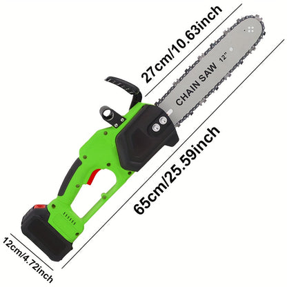 Cordless Chainsaw Brushless Battery for Garden, Patio and Yard Use, with the Listed Configuration