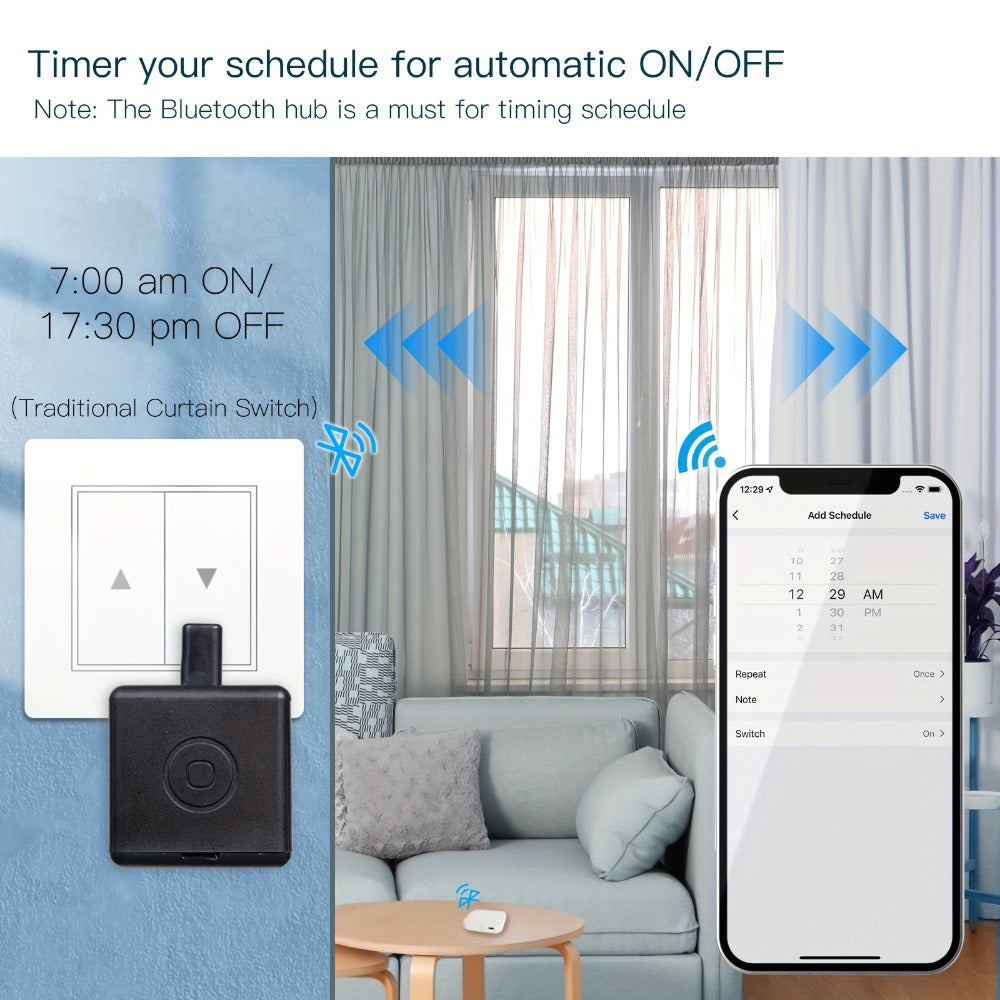 Smart Button Pusher Robot Fingerbot Plus, MOES Wireless Switch Controller, Works with Alexa, Google Home & Tuya App