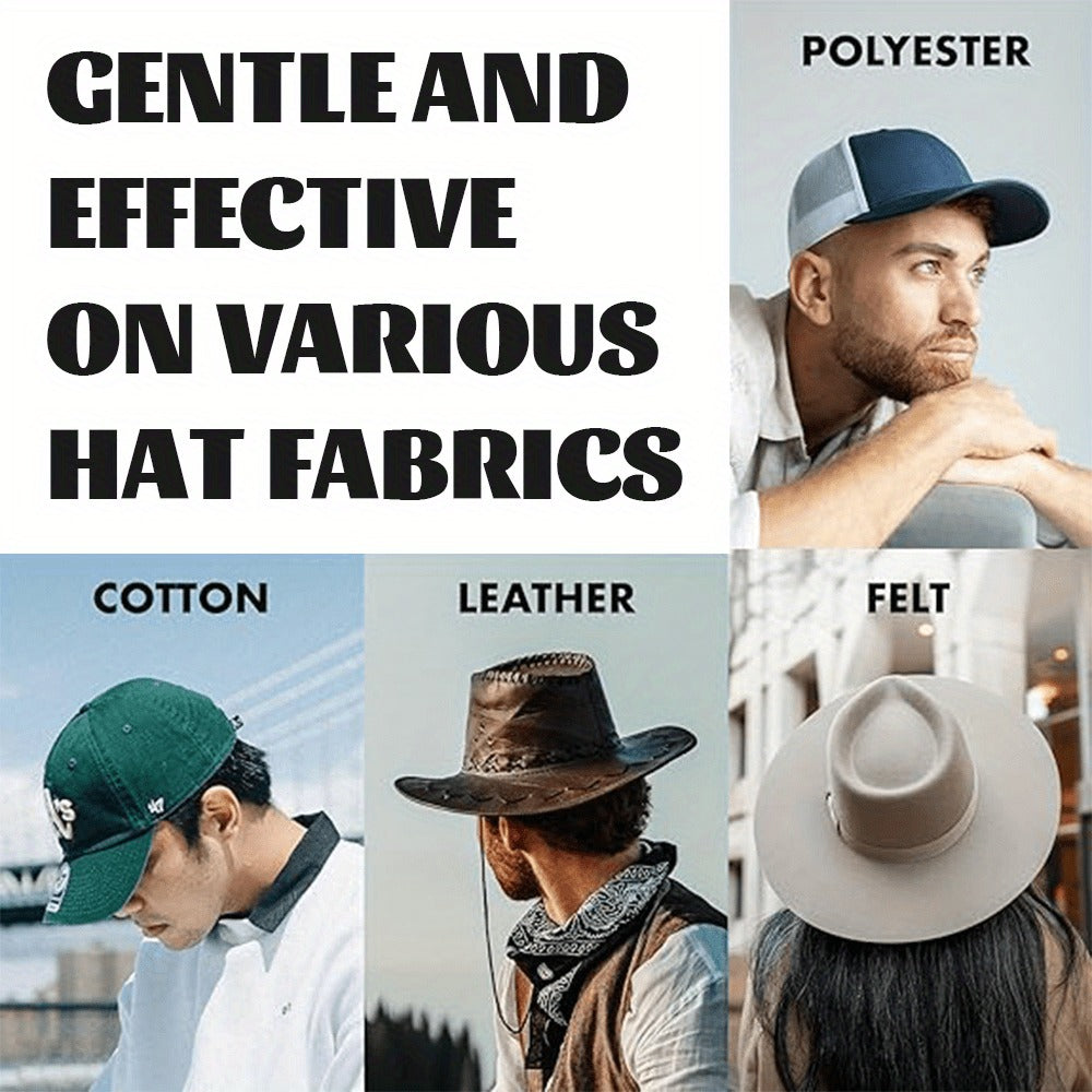 Hat Cleaner Foam Spray – Professional Stain Remover for Wool, Felt & Fur Hats, Removes Dirt, Sweat & Fingerprints, 6.76 Fl Oz (200ml)