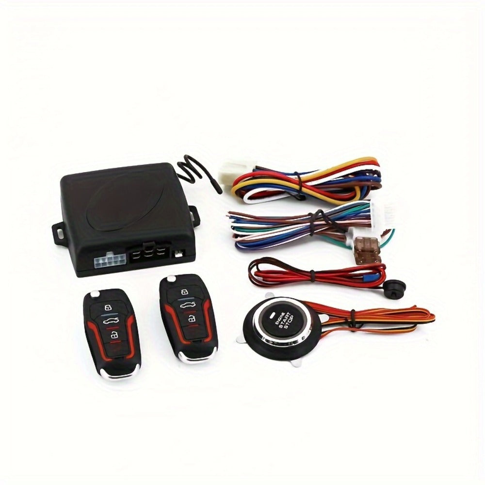 Car Remote Start Controller – 12V Universal Remote Engine Start & Door Lock System, Keyless Entry Starter Kit for Cars with Standard 12V