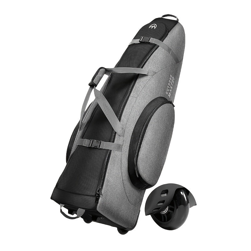 Golf Travel Bag with Reinforced Inline Wheels – 900D Heavy-Duty Oxford Padded Golf Club Travel Case with Shoes & Accessories Compartment