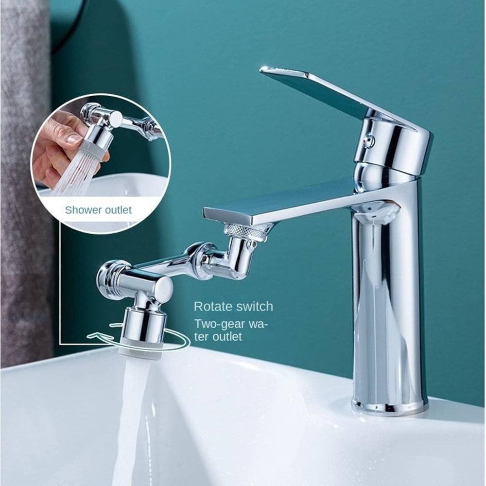 1440° Rotating Faucet Extender Brass Multifunctional 1080° 360° Swivel Robotic Arm Sink for Home Plumbing Maintenance and Repair