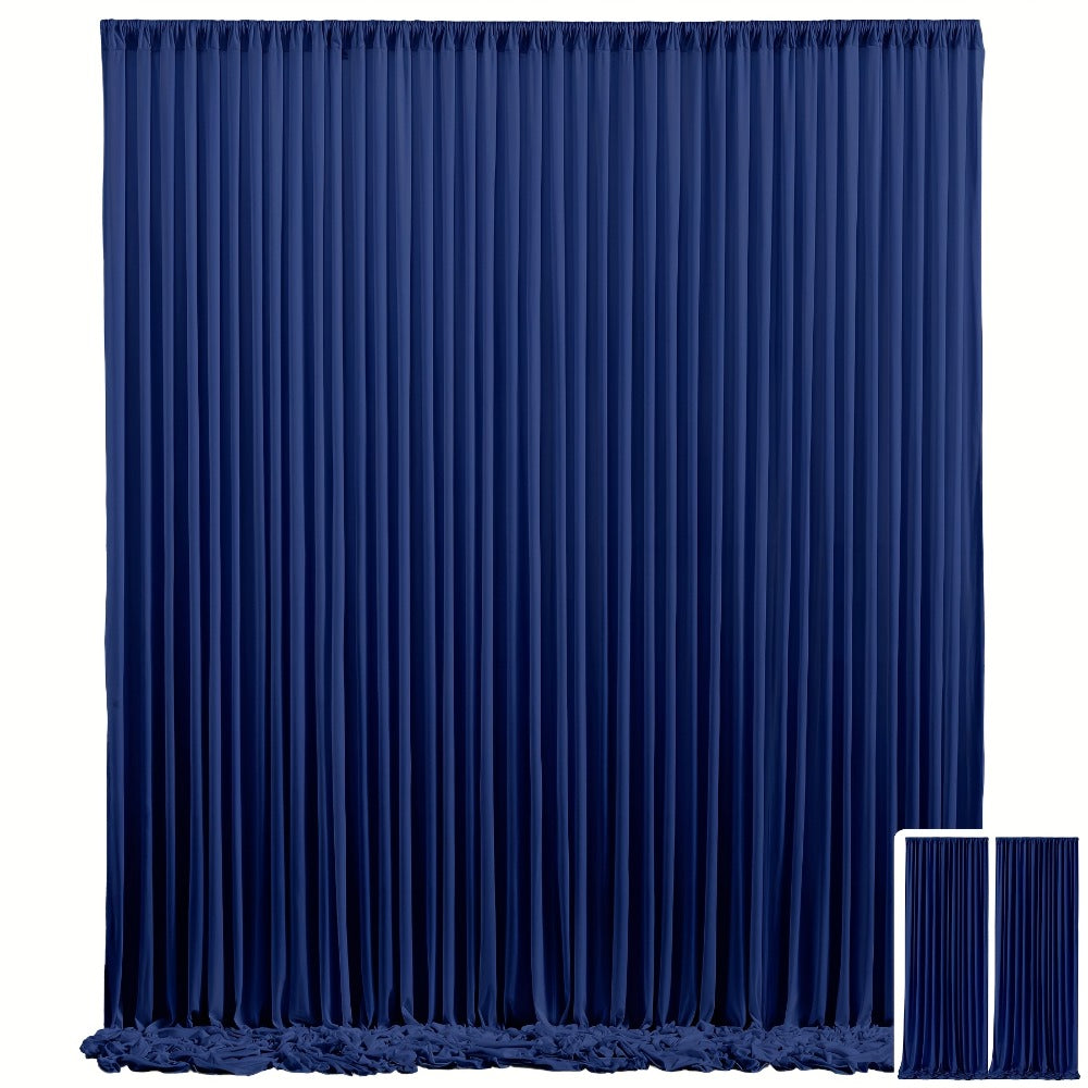 Party Backdrop Curtains 2pcs 59x118 Inch with Poles Wrinkle-Resistant Non-Transparent Fabric for an Everyday Personal Care Routine