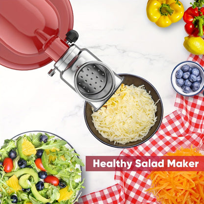 Stainless Steel Slicer Shredder Attachment for Stand Mixers with 4 Blades for Entryways, Bedrooms and Living Spaces