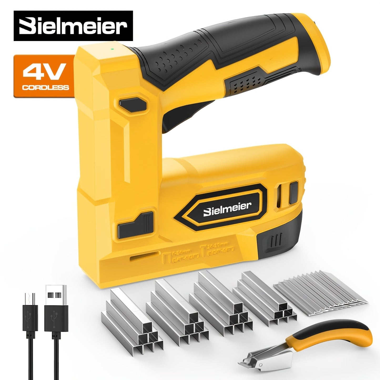 Cordless Stapler Nailer 2-in-1, 20V/4V Brad Nailer Without Compressor, with Safety Striker Guard