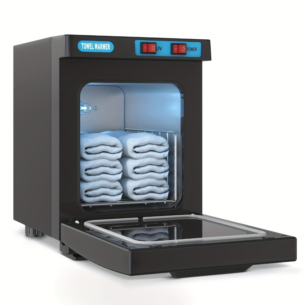 UV Hot Towel Warmer Cabinet 1.32 Gal 2-in-1 Heating & UV, Freestanding Professional Spa Heater for Salon