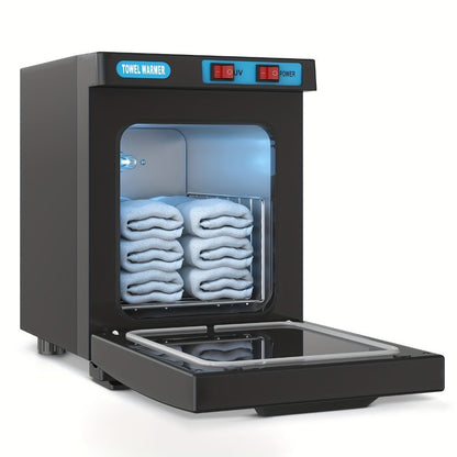 UV Hot Towel Warmer Cabinet 1.32 Gal 2-in-1 Heating & UV, Freestanding Professional Spa Heater for Salon