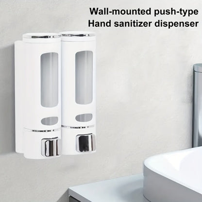 Wall-Mounted Soap Dispenser with 53 oz 1500 ml Source Capacity and Black, White or Golden Finish