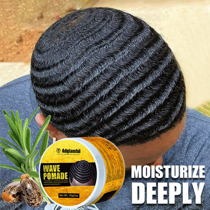 360 Wave Pomade for Men – Wave Control Defining Cream for Layered Waves, Volume & Texture | Non-Greasy, Water-Soluble