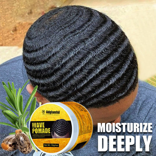 360 Wave Pomade for Men – Wave Control Defining Cream for Layered Waves, Volume & Texture | Non-Greasy, Water-Soluble