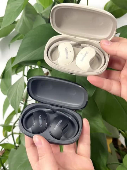 True Wireless Earbuds Philips TAT2708 Open-Earhook Set with Call Noise Reduction, Touch Controls and USB-C Case