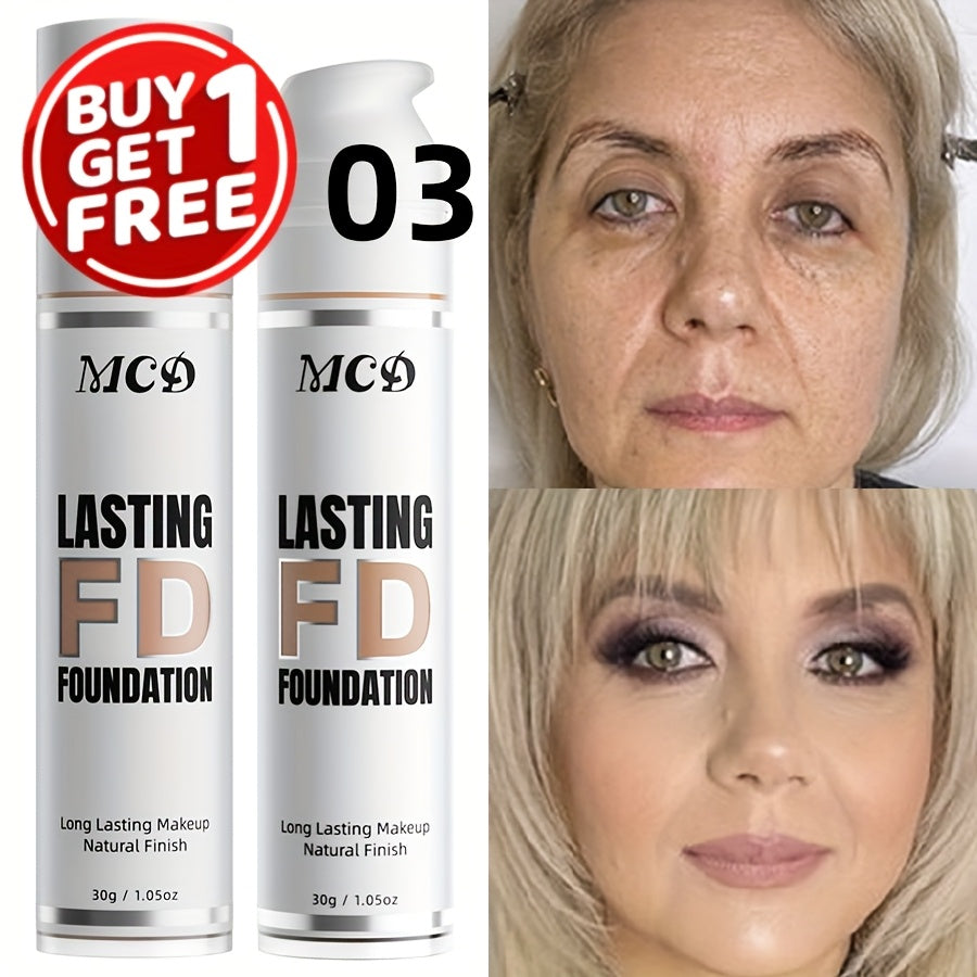 MCO Liquid Foundation Two-Bottle Set with Pump Dispensers and Nine Matching Shade-Code Pairs