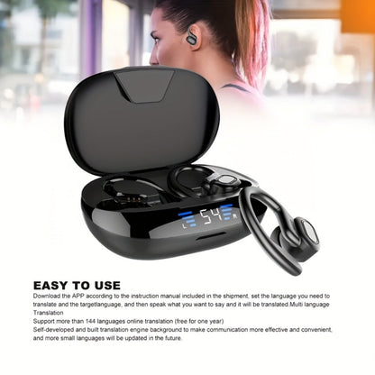Earhook Open-Ear Sports Earbuds Bluetooth 5.4 LED Digital Display Charging Case 8H Playback for an Everyday Personal Care Routine