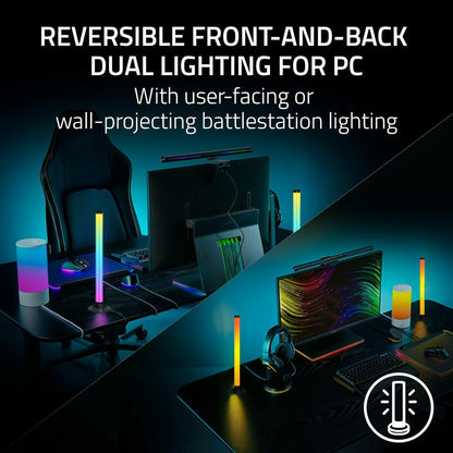 RGBIC LED Light Bar Music Sync RGB Ambient Lighting USB Powered 64+ Modes 16 Million Colors App, for Home, Desk and Accent Lighting