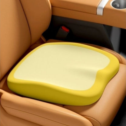 Car Seat Cushion Set 2-Piece – Memory Foam Elevated Driving Cushion with Lumbar Support & Neck Pillow, Height Booster for Car & Home Chair