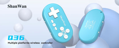 Mini Bluetooth Keychain Gaming Controller in Four Colors with 180mAh Battery and Pocket-Size Oval Body