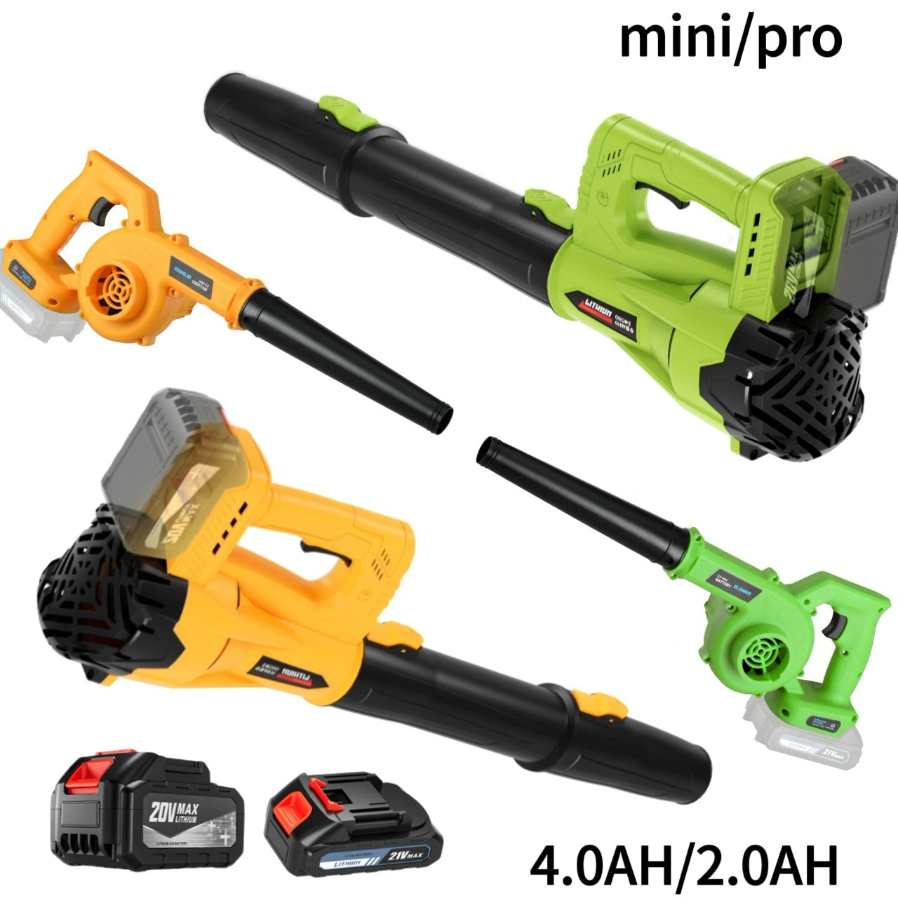 Cordless Leaf Blower, Battery Powered Lawn Yard Snow Pet Hair for Garden, Patio and Yard Use