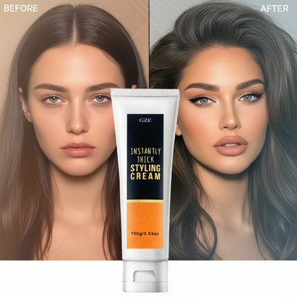 GIZE 100g Hair Styling Cream in Black-and-White Squeeze Tube for Hair Texture Styling Application