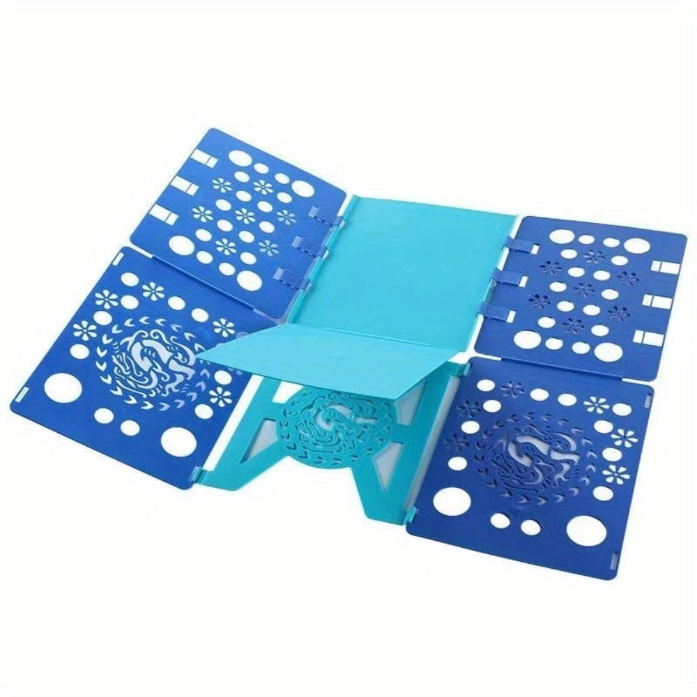 Clothes Folding Board Plastic Laundry Folder with Alignment Guide – Fast & Easy T-Shirt Folder, Ergonomic Closet Organizer for Neat Clothes