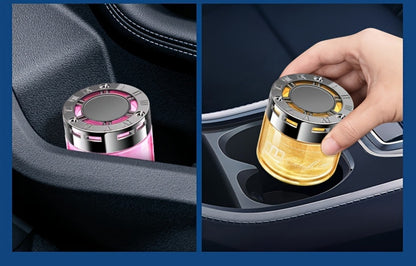 Two-Piece Solid Gel Car Air Freshener Jars with Four Cologne, Blue Bell, Rose and Osmanthus Scent Pairings