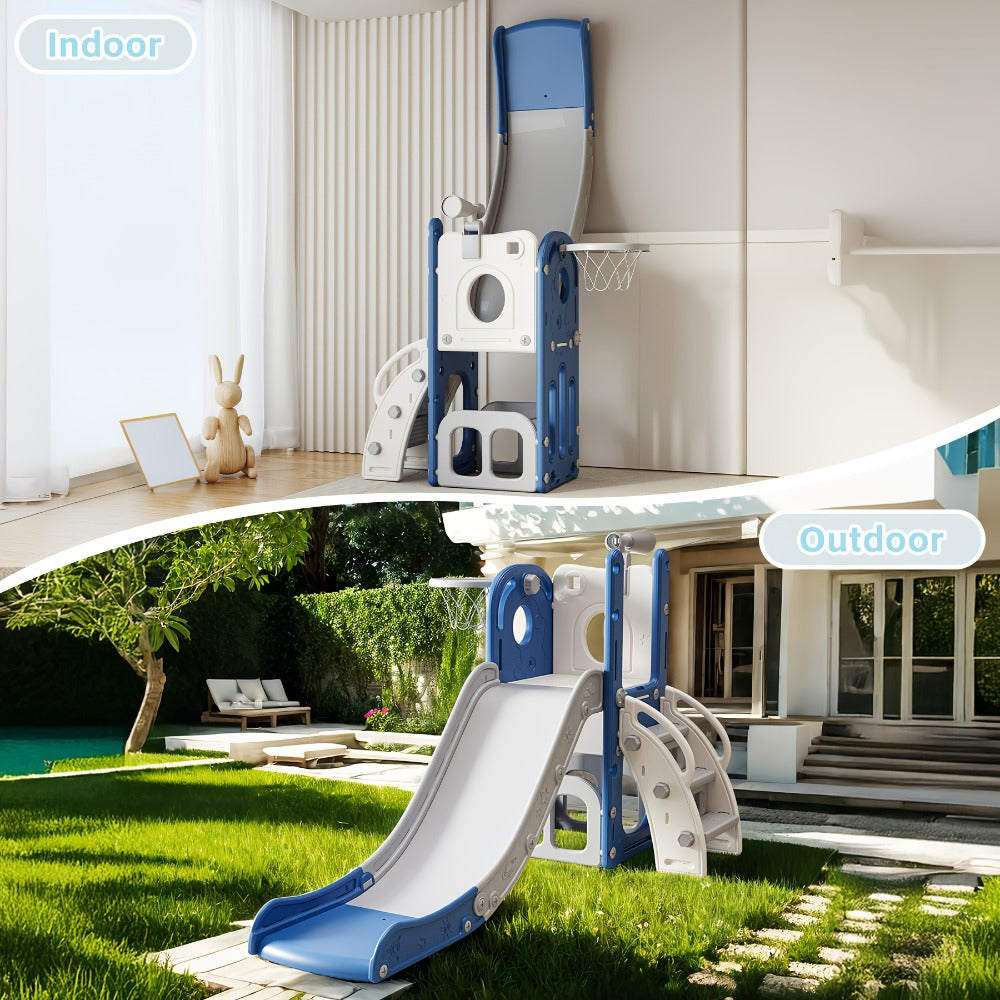 Toddler Slide & Climber Playset L-Shaped Indoor Outdoor Playground with the Listed Color, Size or Set Options for Everyday Use